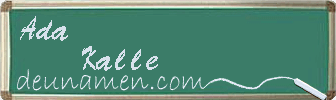 Ada Kalle Visitenkarte